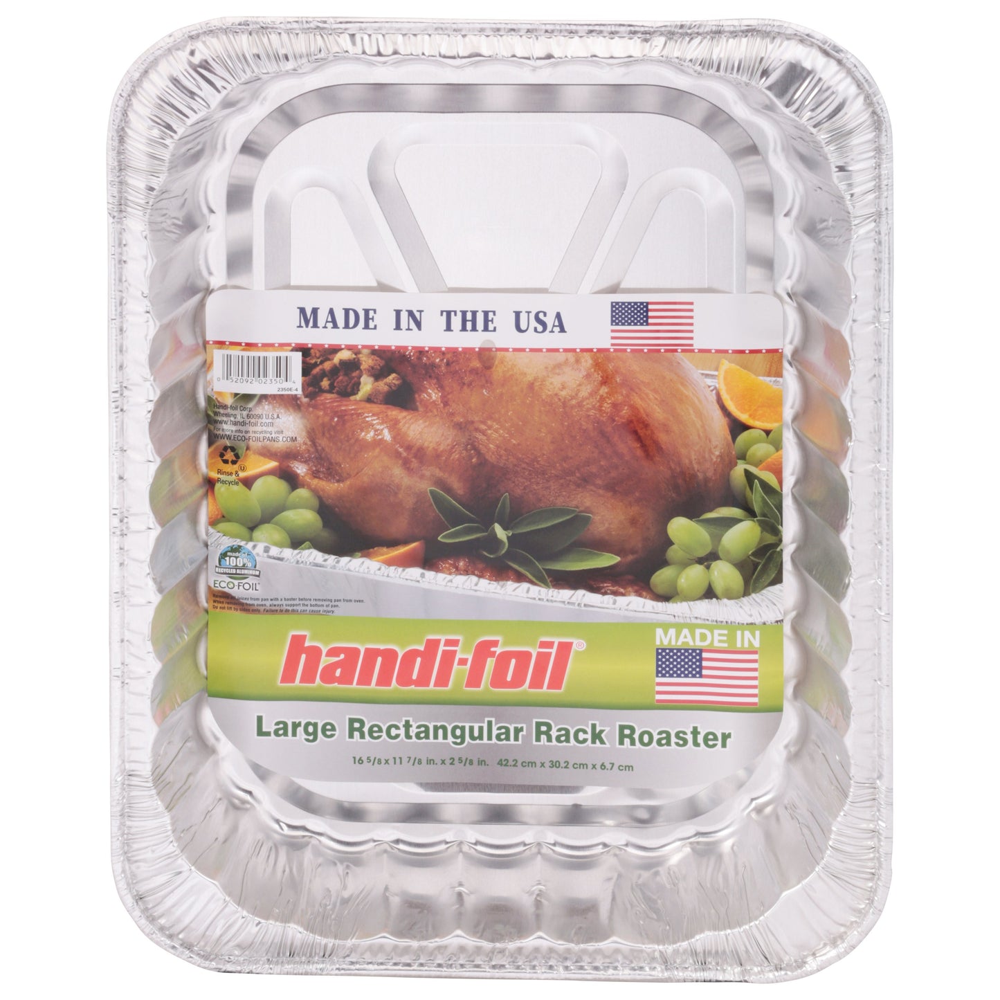 Handi-Foil Large Rectangular Rack Roaster Foil Pan