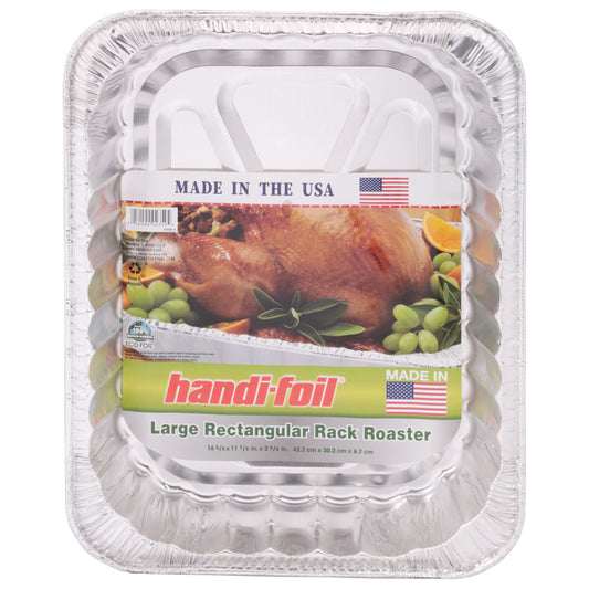 Handi-Foil Large Rectangular Rack Roaster Foil Pan