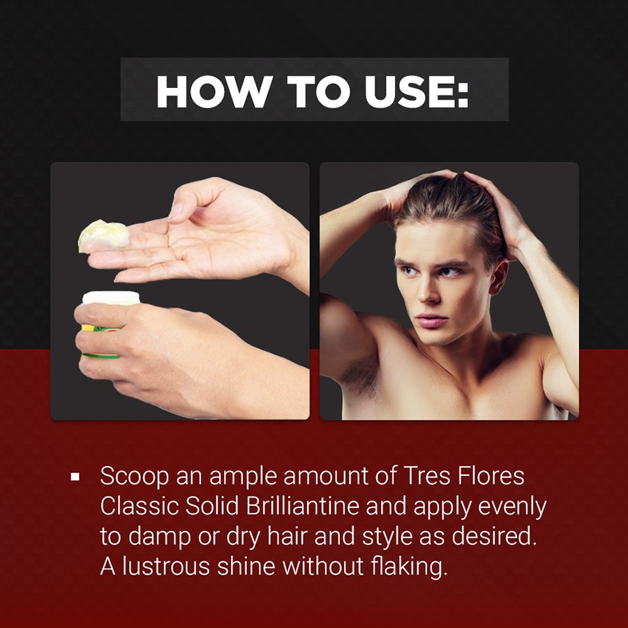 Tres Flores Brilliantine Pomade