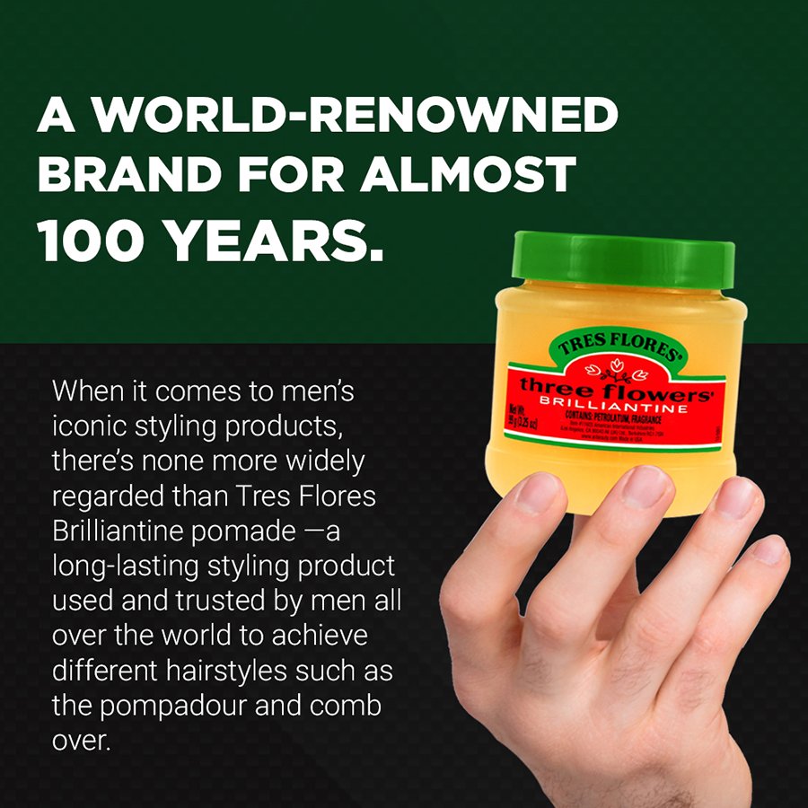 Tres Flores Brilliantine Pomade
