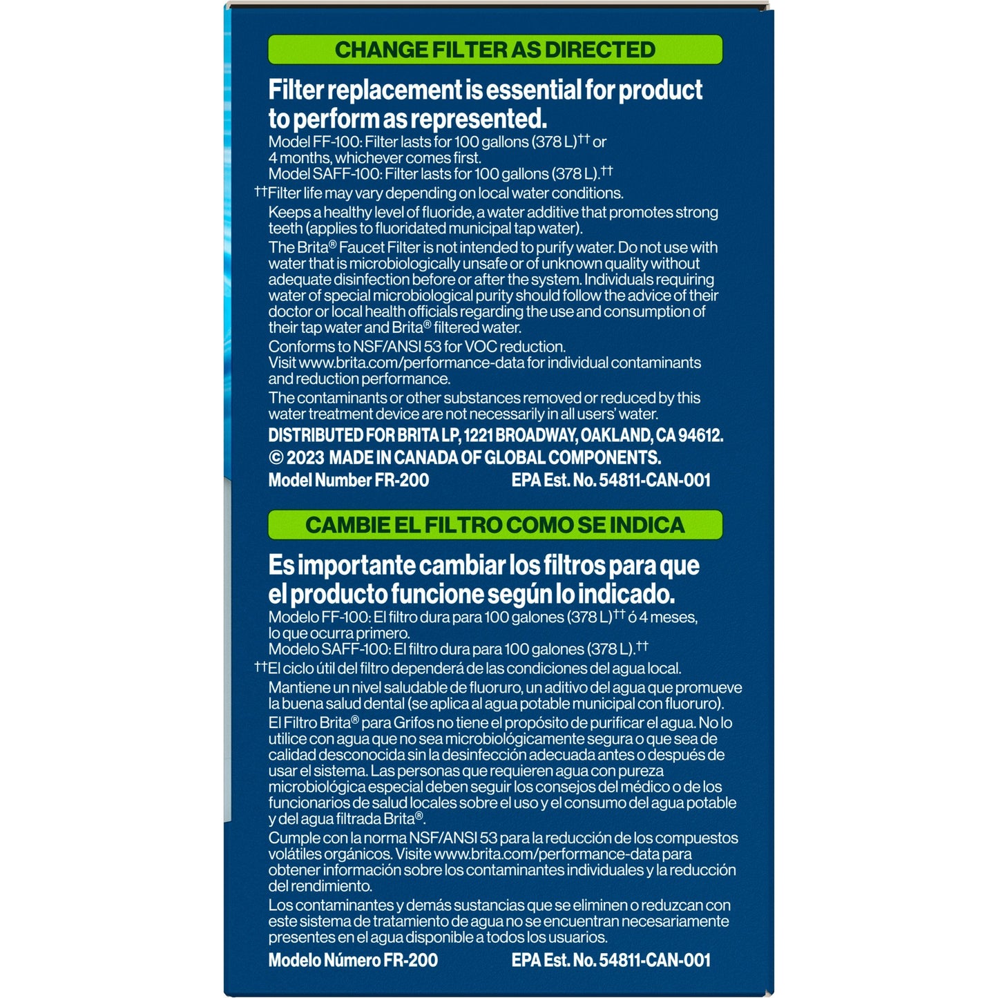 Brita Elite Replacement Faucet Water Filter
