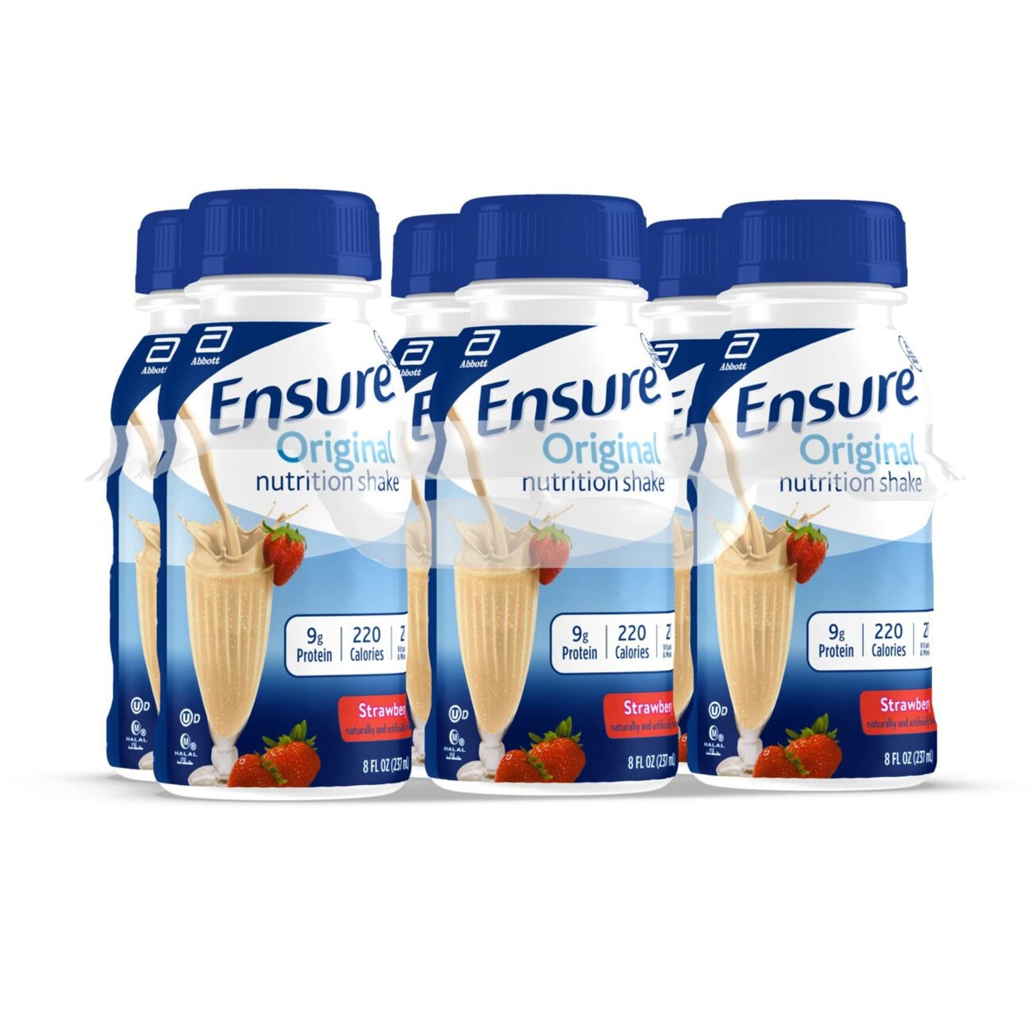 Ensure Original Nutrition Shakes 6 pk Bottles - Strawberry