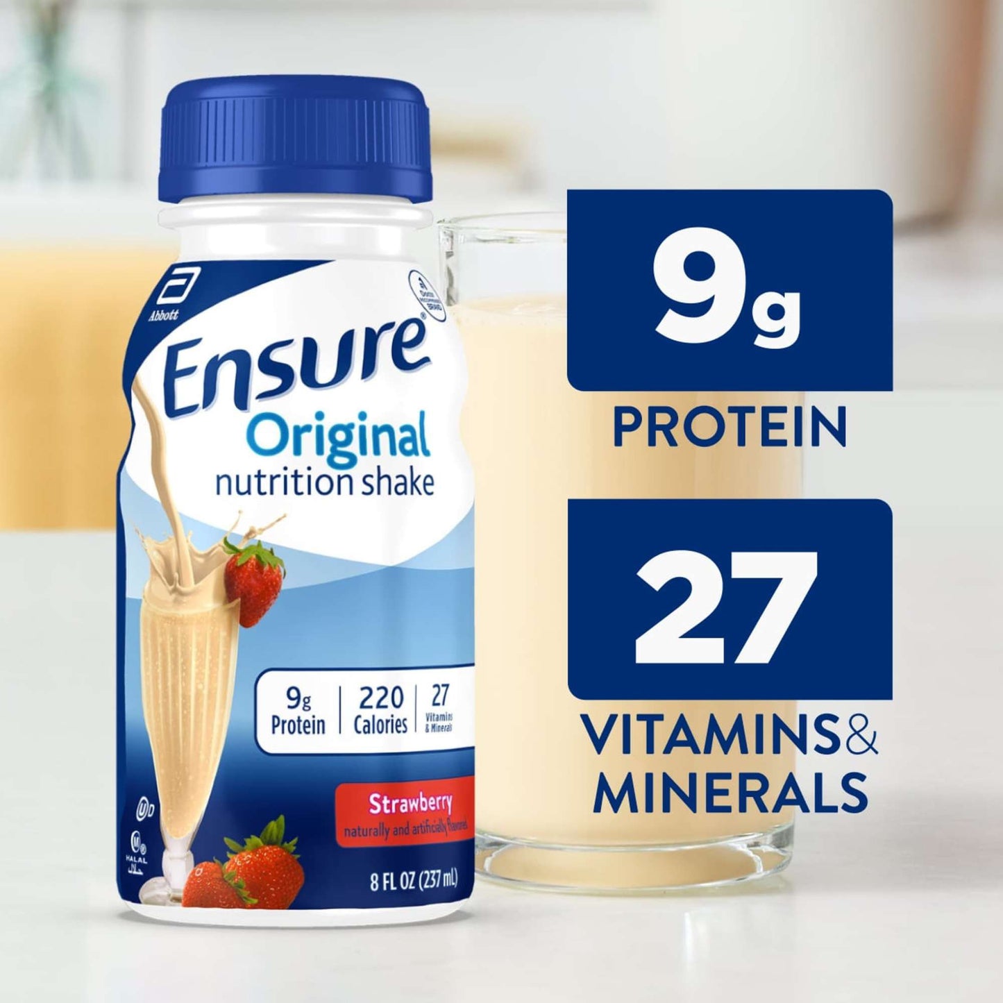 Ensure Original Nutrition Shakes 6 pk Bottles - Strawberry
