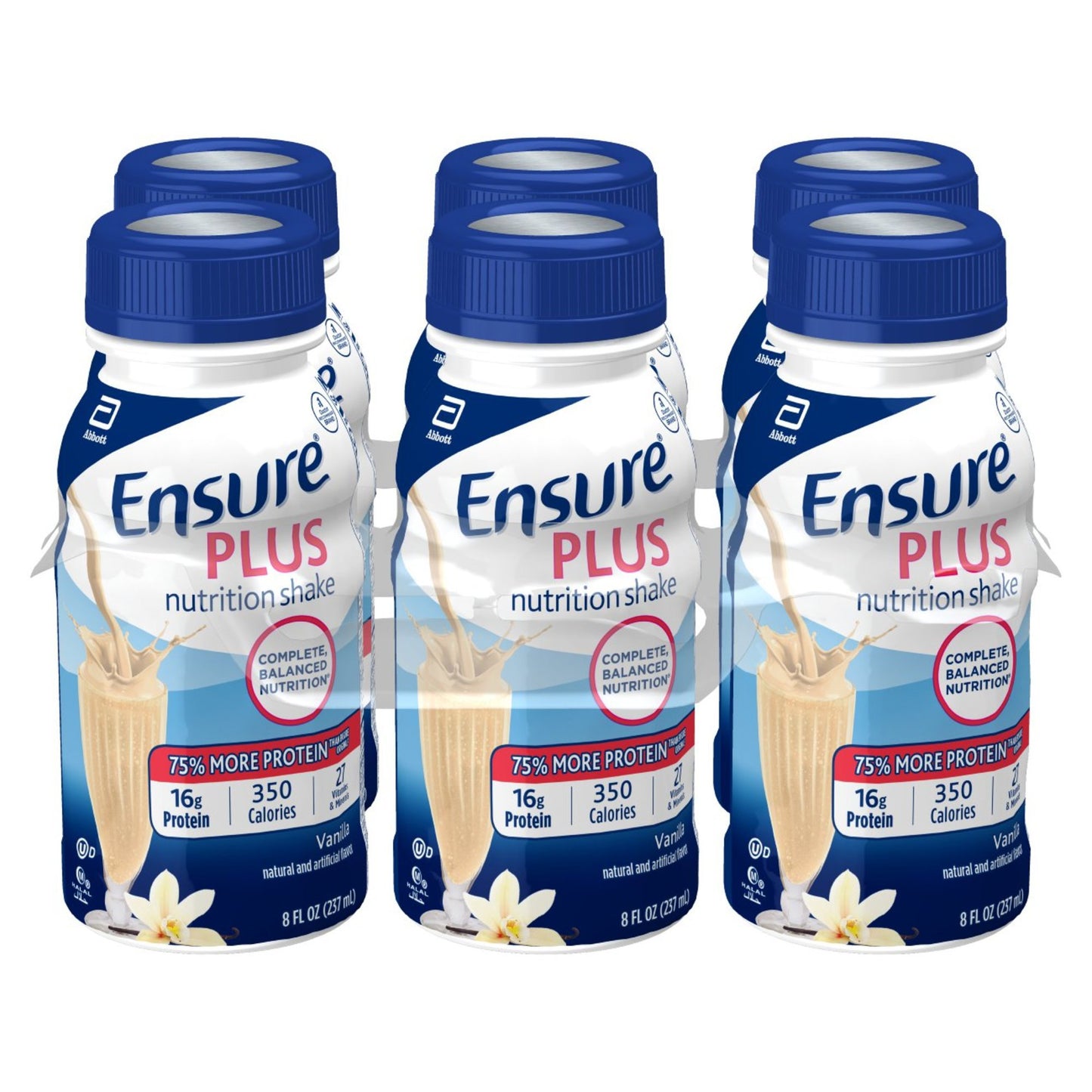 Ensure Plus Nutrition Shakes 6 pk Bottles - Vanilla