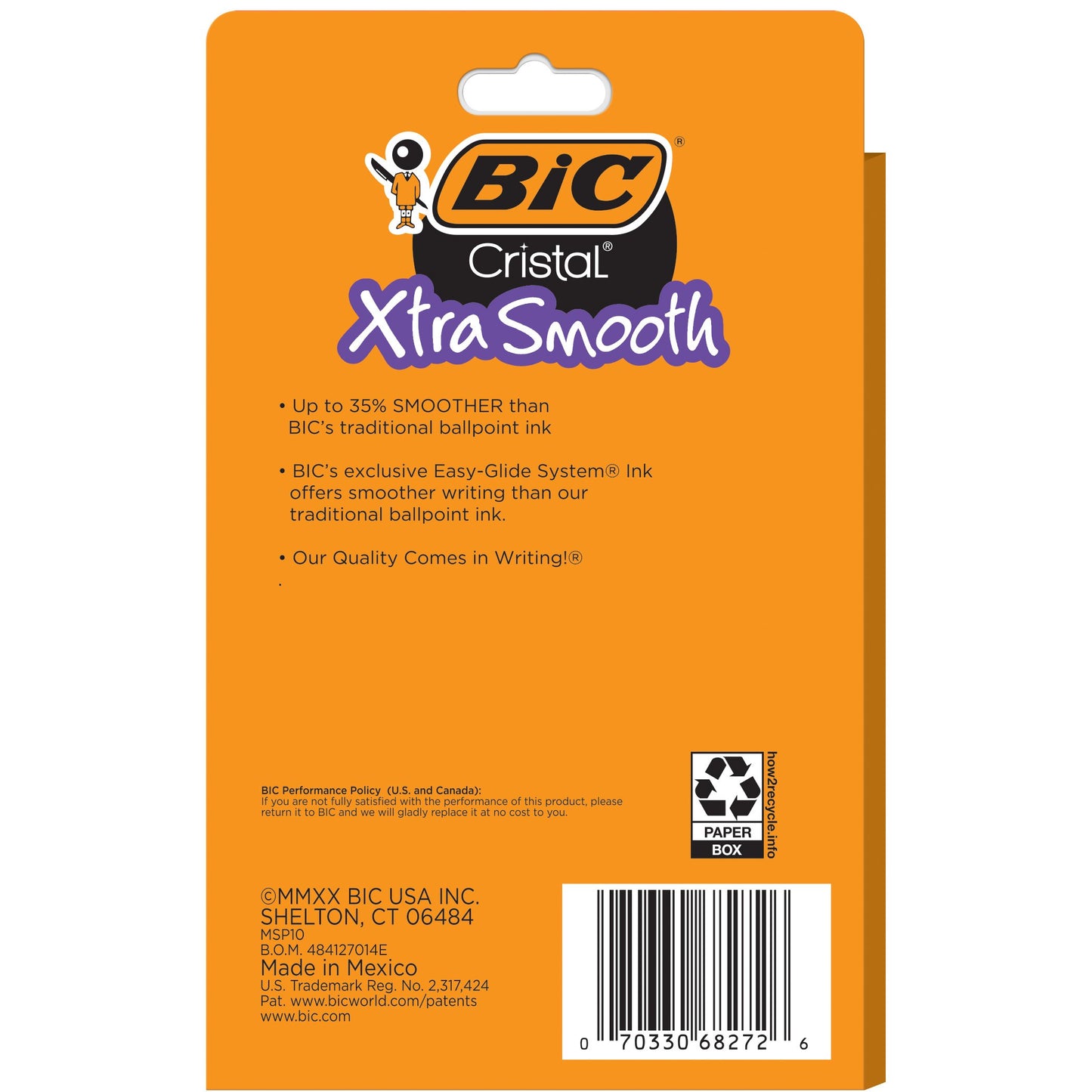 BIC Cristal Xtra Smooth 1.0mm Ball Pens - Blue Ink