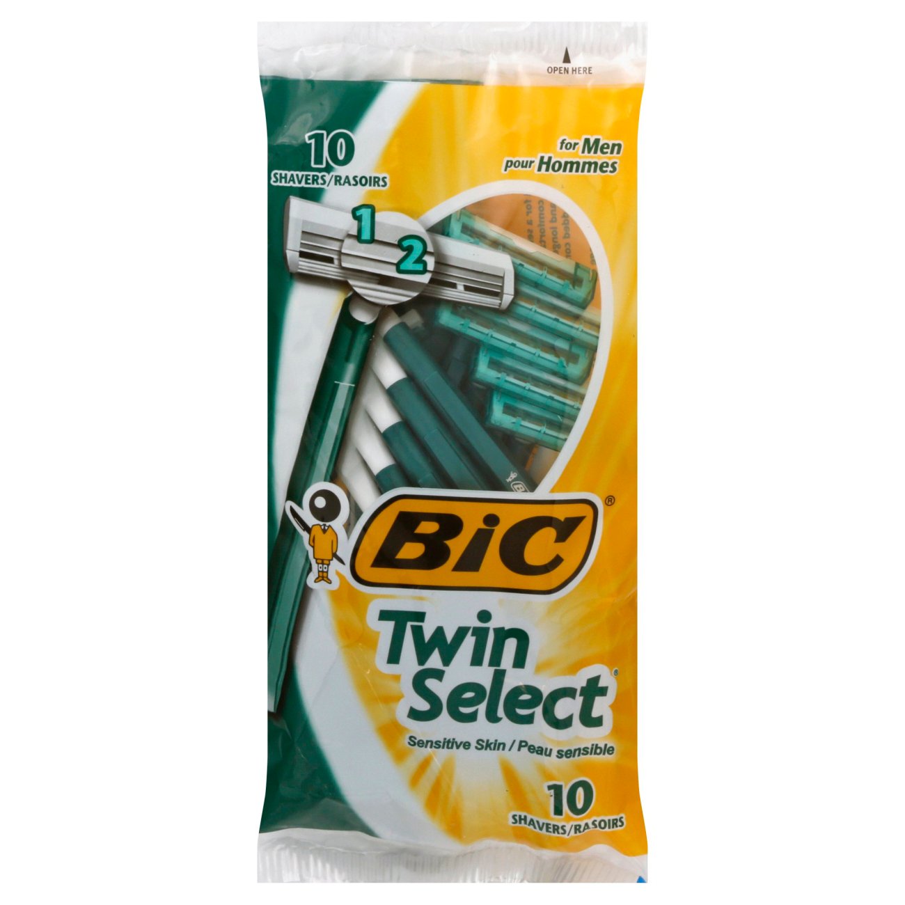 BIC Twin Select Sensitive Skin Shavers For Men