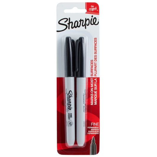 Sharpie Fine Tip Permanent Markers - Black Ink