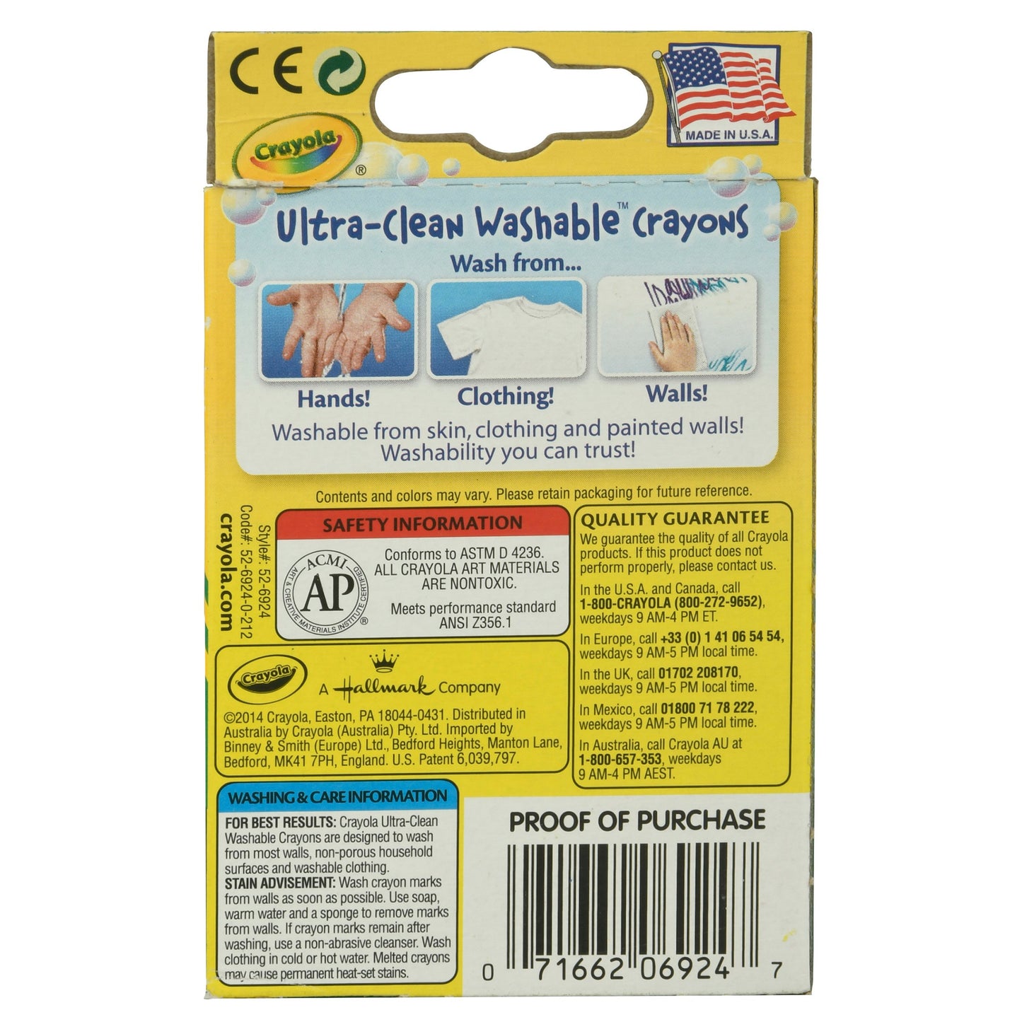 Crayola Ultra-Clean Washable Crayons