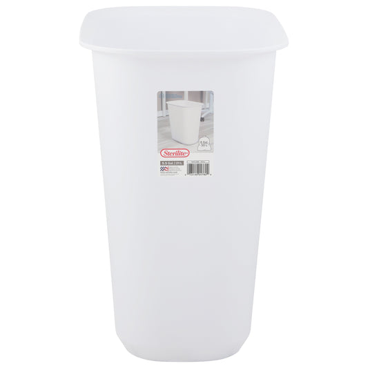 Sterilite White Open Wastebasket