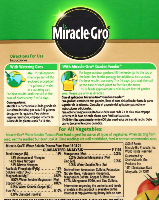 Miracle-Gro Tomato Plant Food