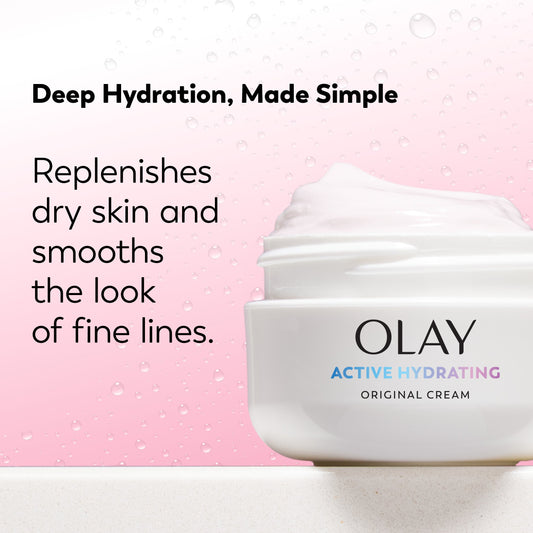 Olay Active Hydrating Cream Face Moisturizer, 2.0 fl oz