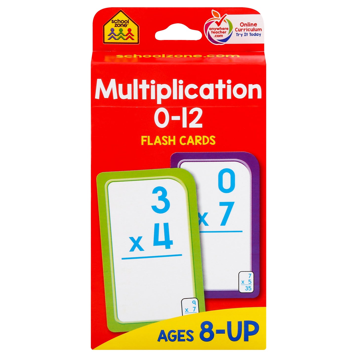 School Zone Multiplication 0-12 Flash Cards