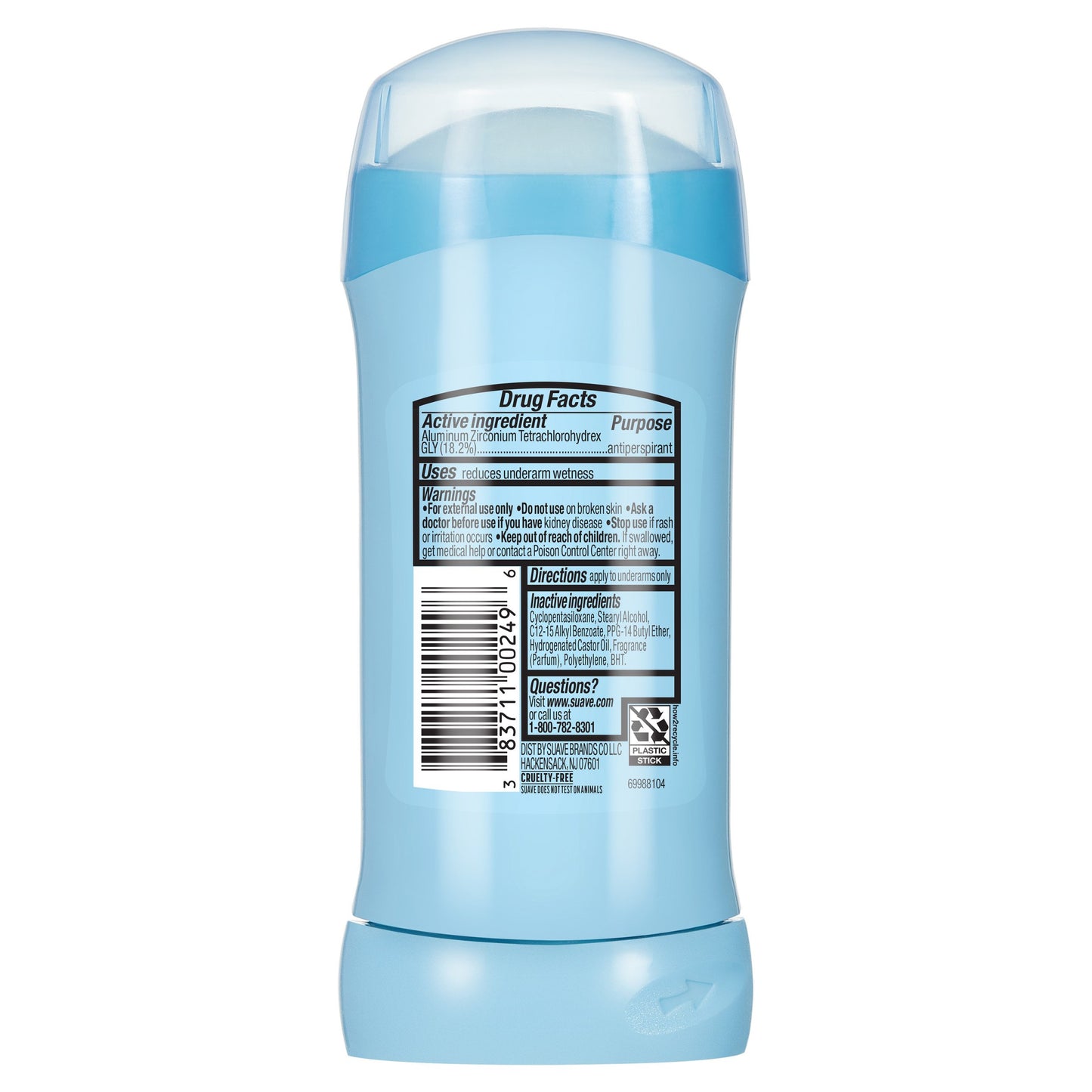 Suave Antiperspirant Deodorant for Women, Invisible Solid 48hr Protection - Fresh