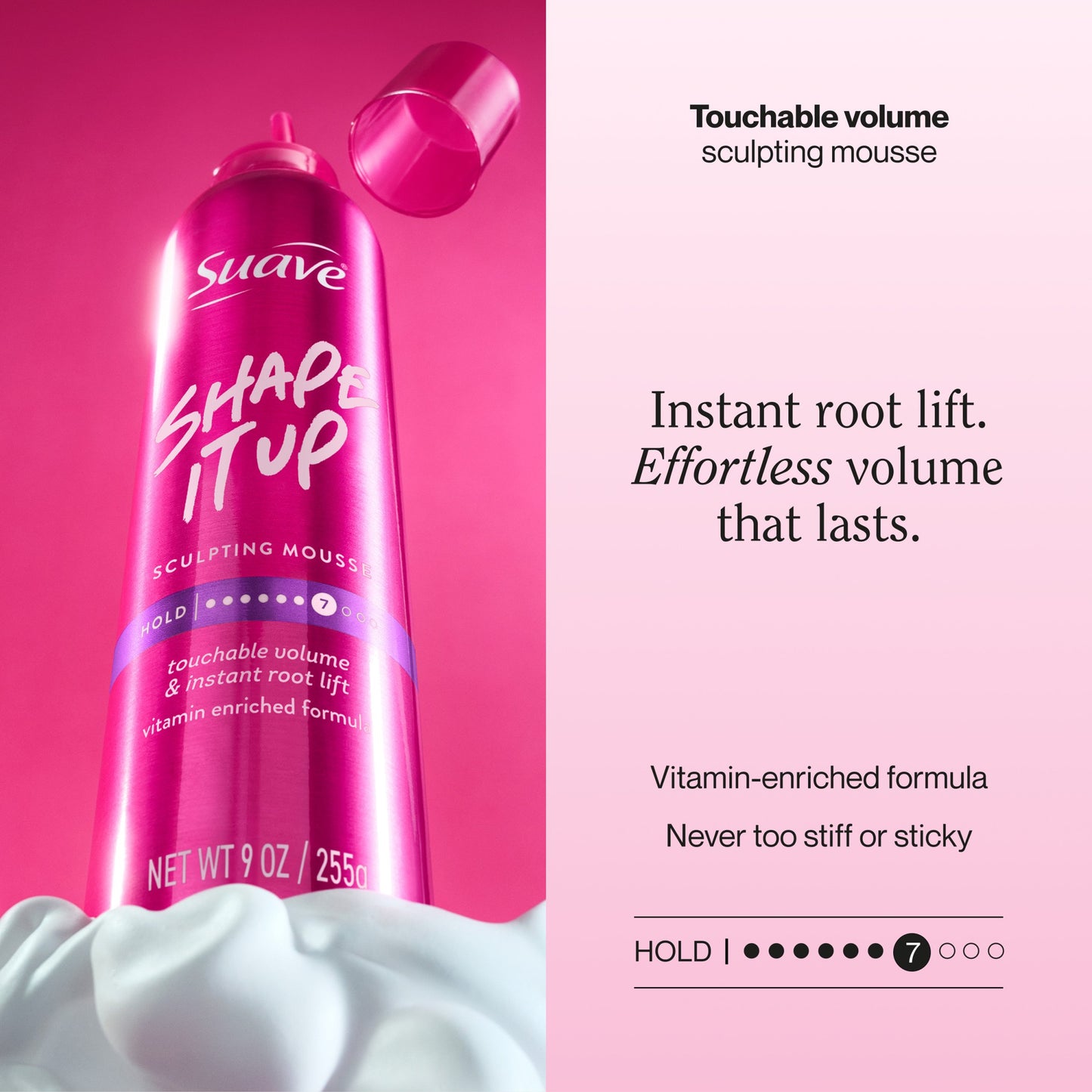 Suave Shape It Up Sculpting Hair Mousse