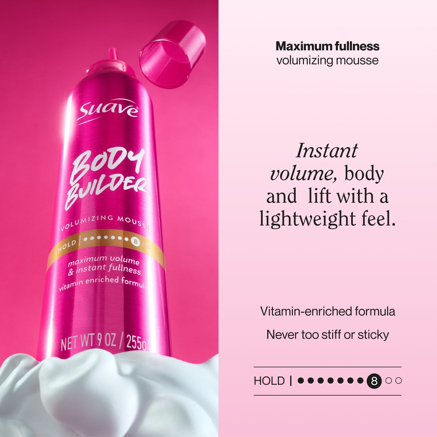 Suave Max Hold Volumizing Mousse