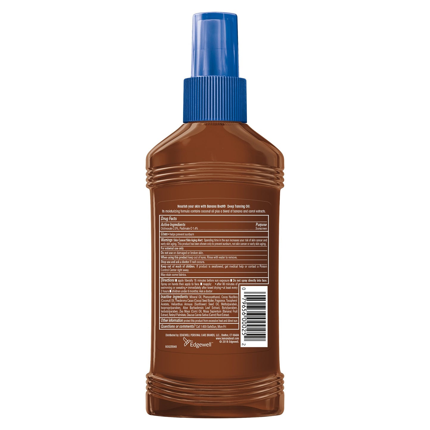 Banana Boat Deep Tanning Oil Pump Spray Sunscreen - SPF 4