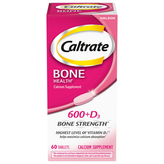 Caltrate 600+D3 Calcium and Vitamin D Supplement Tablets