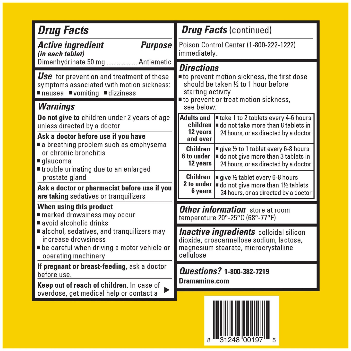 Dramamine Motion Sickness Relief