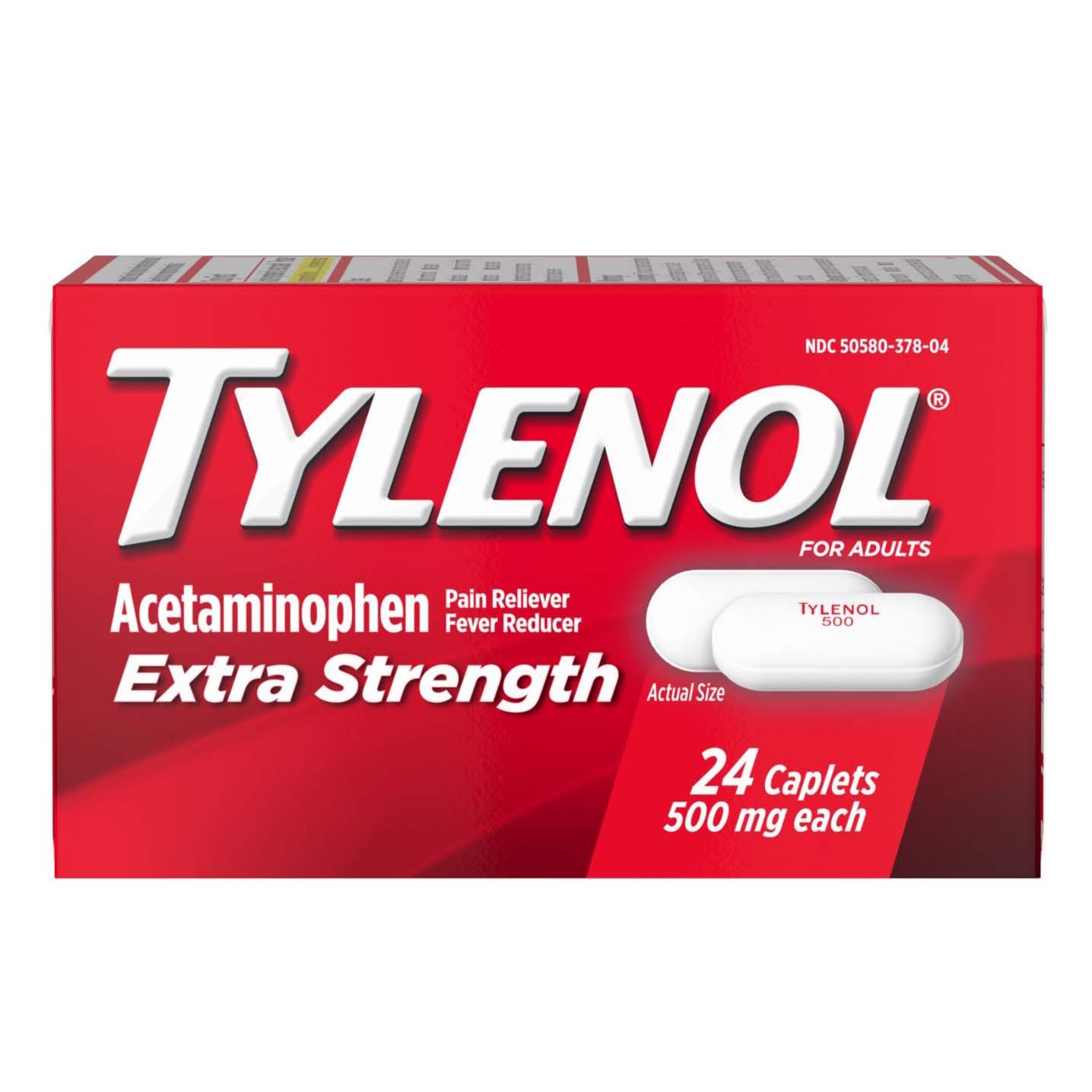 Tylenol Extra Strength Pain Reliever Caplets - 500 Mg