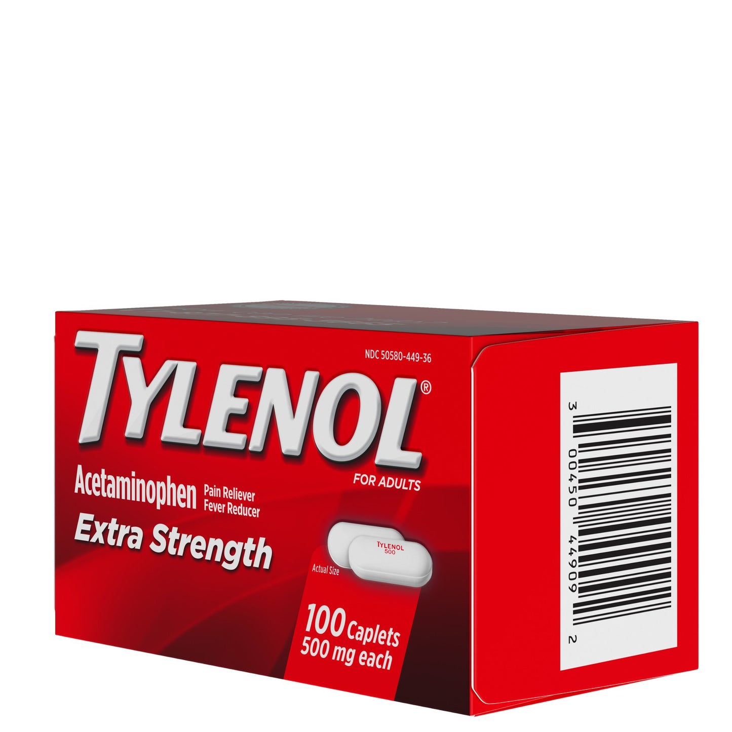 Tylenol Extra Strength Fever & Pain Reliever Caplets - 500 mg