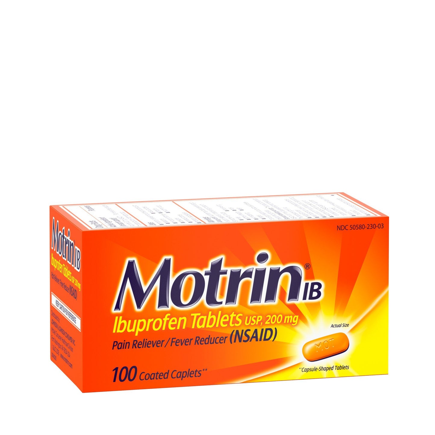 Motrin IB Pain Reliever Tablets - 200 mg