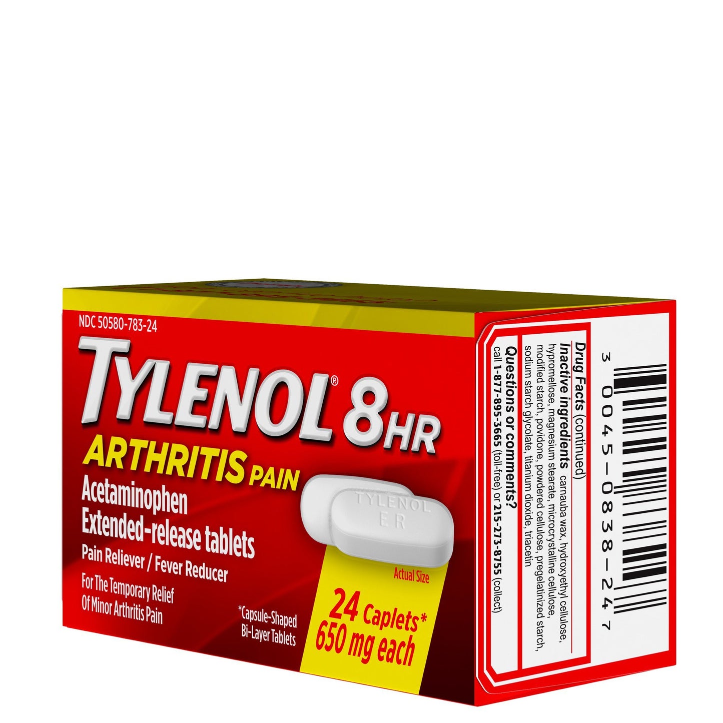 Tylenol 8-hr Arthritis Pain Relief Acetaminophen Caplets