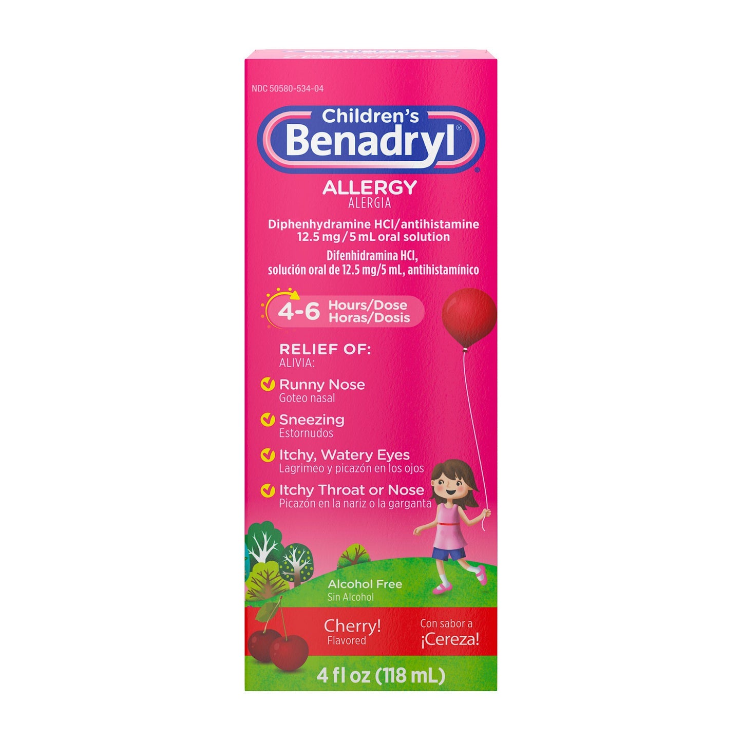 Benadryl Children's Antihistamine Allergy Liquid - Cherry
