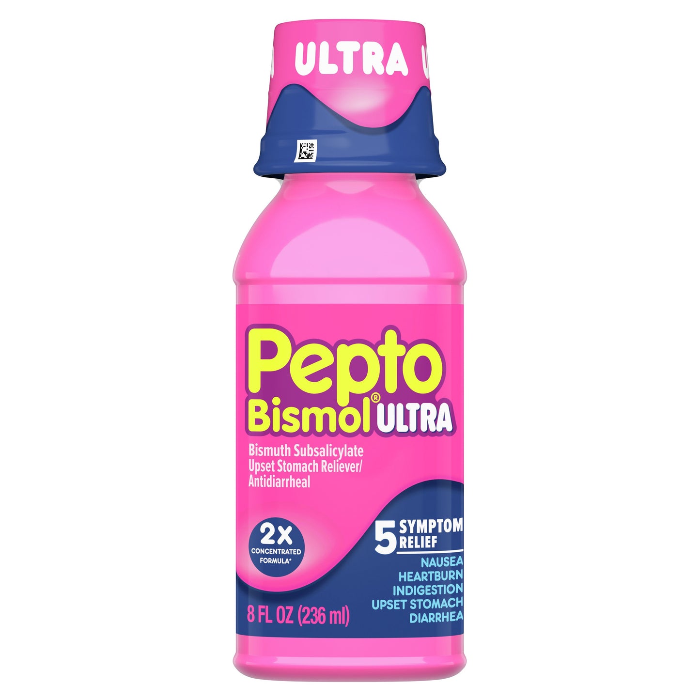 Pepto-Bismol Liquid Ultra for Nausea, Heartburn, Indigestion, Upset Stomach, & Diarrhea - 5 Symptom Fast Relief, Original Flavor