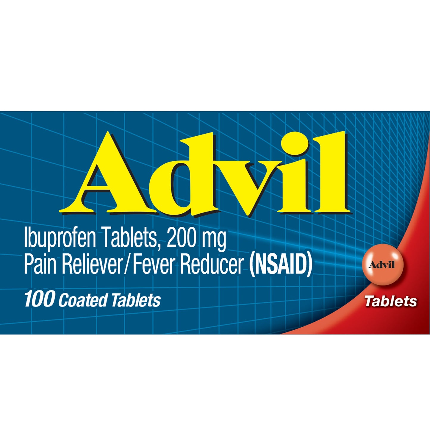 Advil Pain Reliever and Fever Reducer, Ibuprofen 200mg for Pain Relief