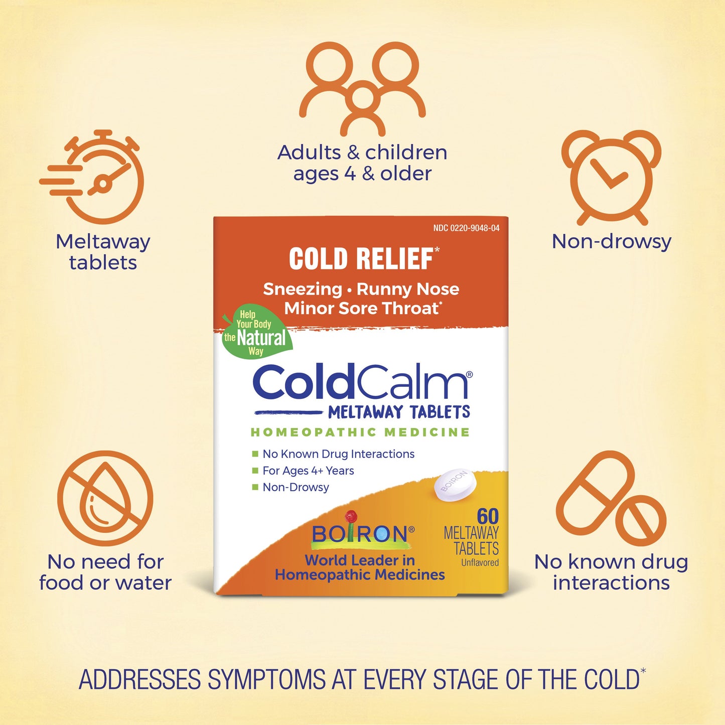 Boiron ColdCalm Quick Dissolving Tablets