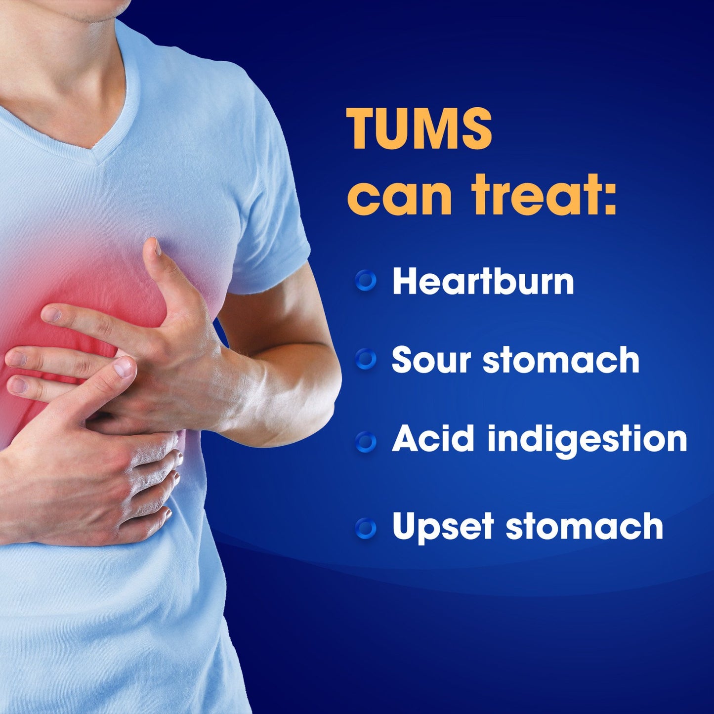 Tums Chewable Antacid Tablets for Extra Strength Heartburn Relief, Assorted Fruit Flavors - 8 Count Rolls (Pack of 3)
