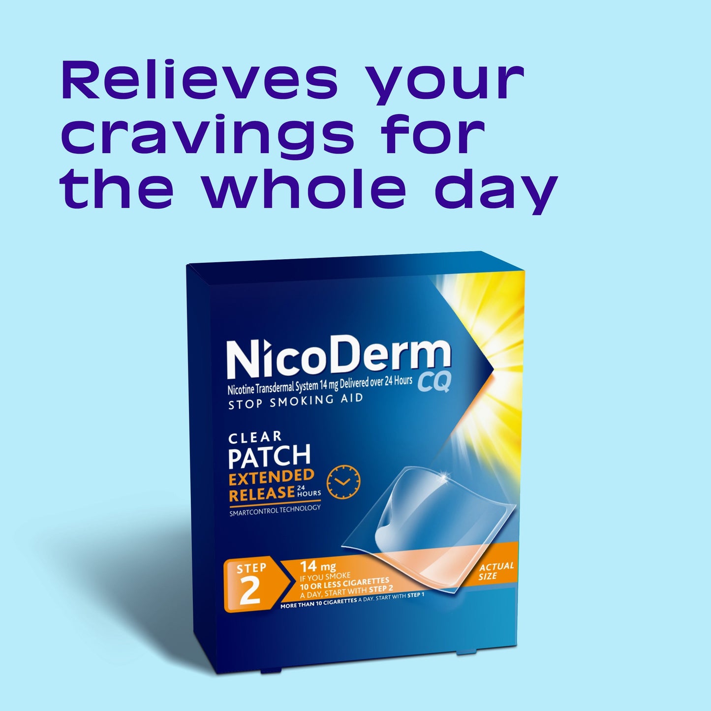 Nicoderm CQ Nicotine Patches to Stop Smoking, Step 2