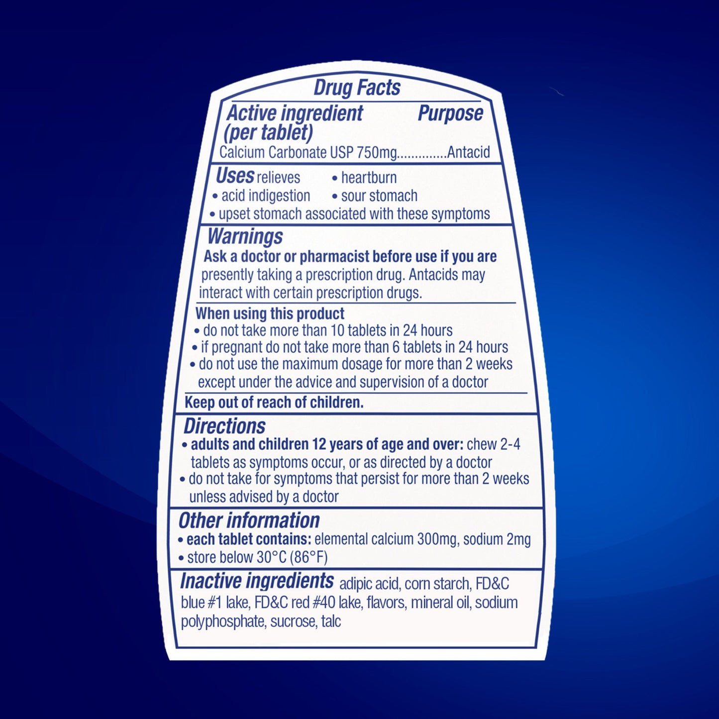 Tums Chewable Antacid Tablets for Extra Strength Heartburn Relief, Assorted Berries Flavors