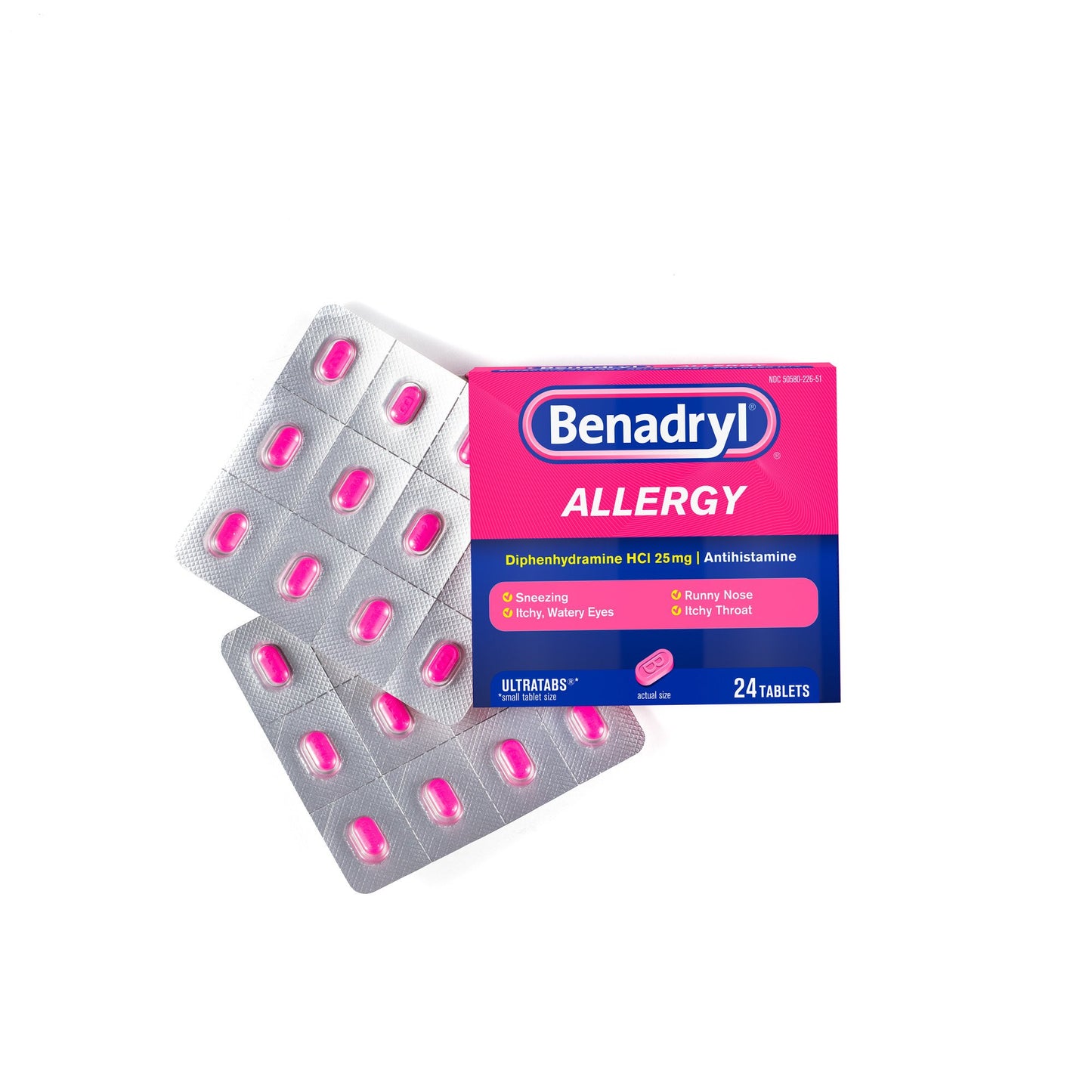 Benadryl Antihistamine Allergy Relief Ultratabs Tablets