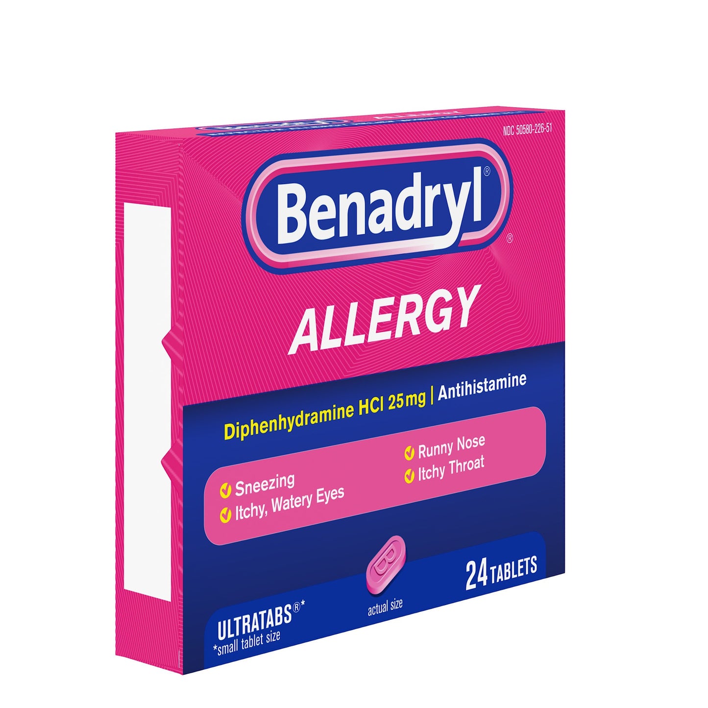 Benadryl Antihistamine Allergy Relief Ultratabs Tablets