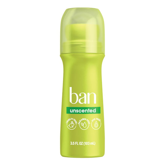 Ban Roll-On Antiperspirant Deodorant - Unscented