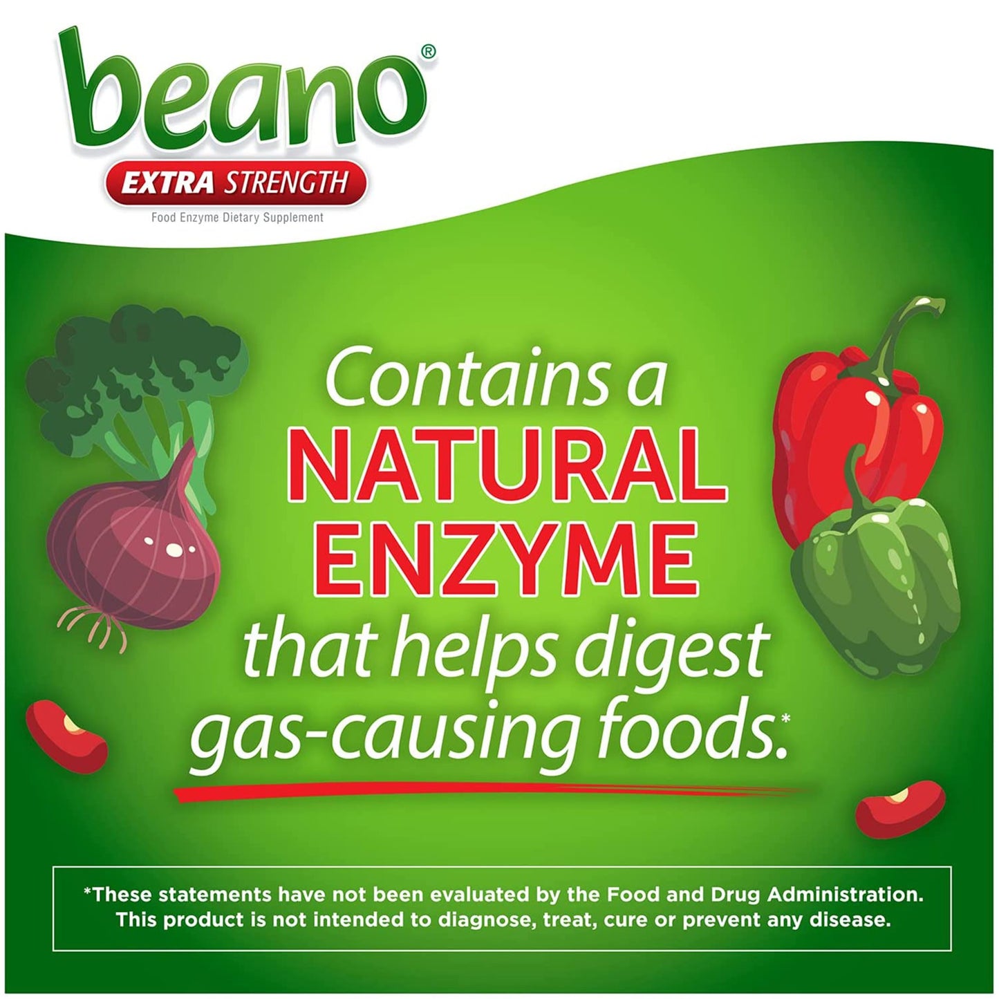 Beano Gas Prevention & Digestive Enzyme Supplement Extra Strength