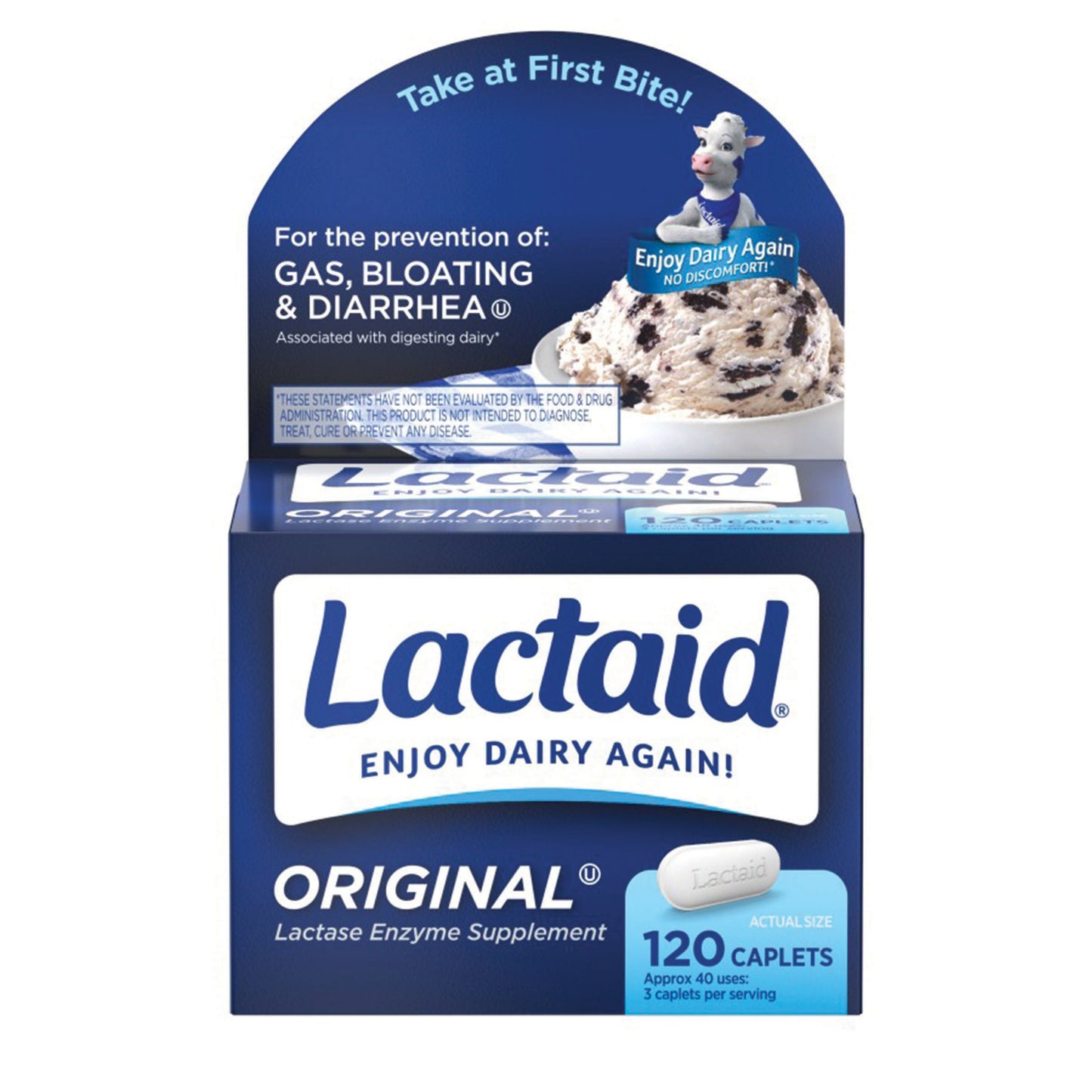 Lactaid Original Strength Lactose Intolerance Caplets