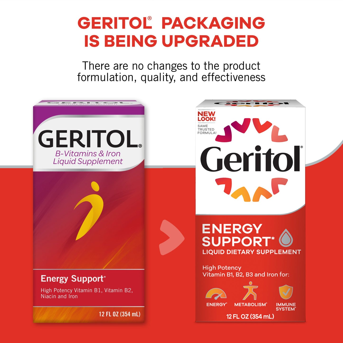 Geritol B-Vitamin & Iron Liquid Supplement