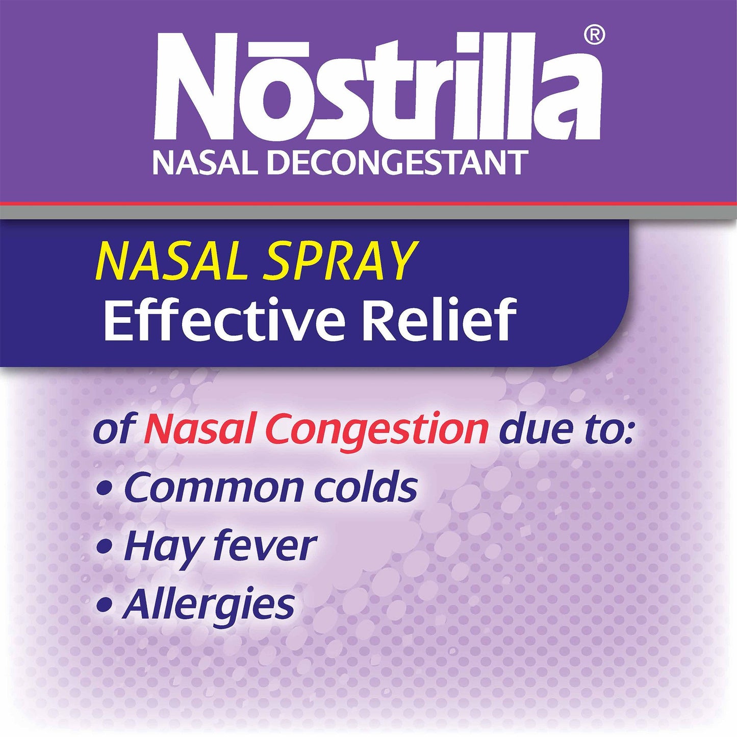 Nostrilla Fast Relief Nasal Decongestant Spray