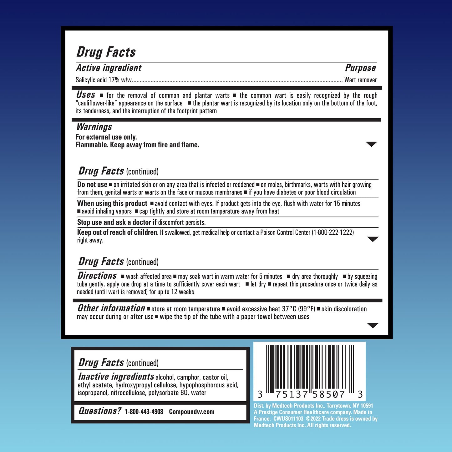 Compound W Maximum Strength Fast Acting Gel Wart Remover