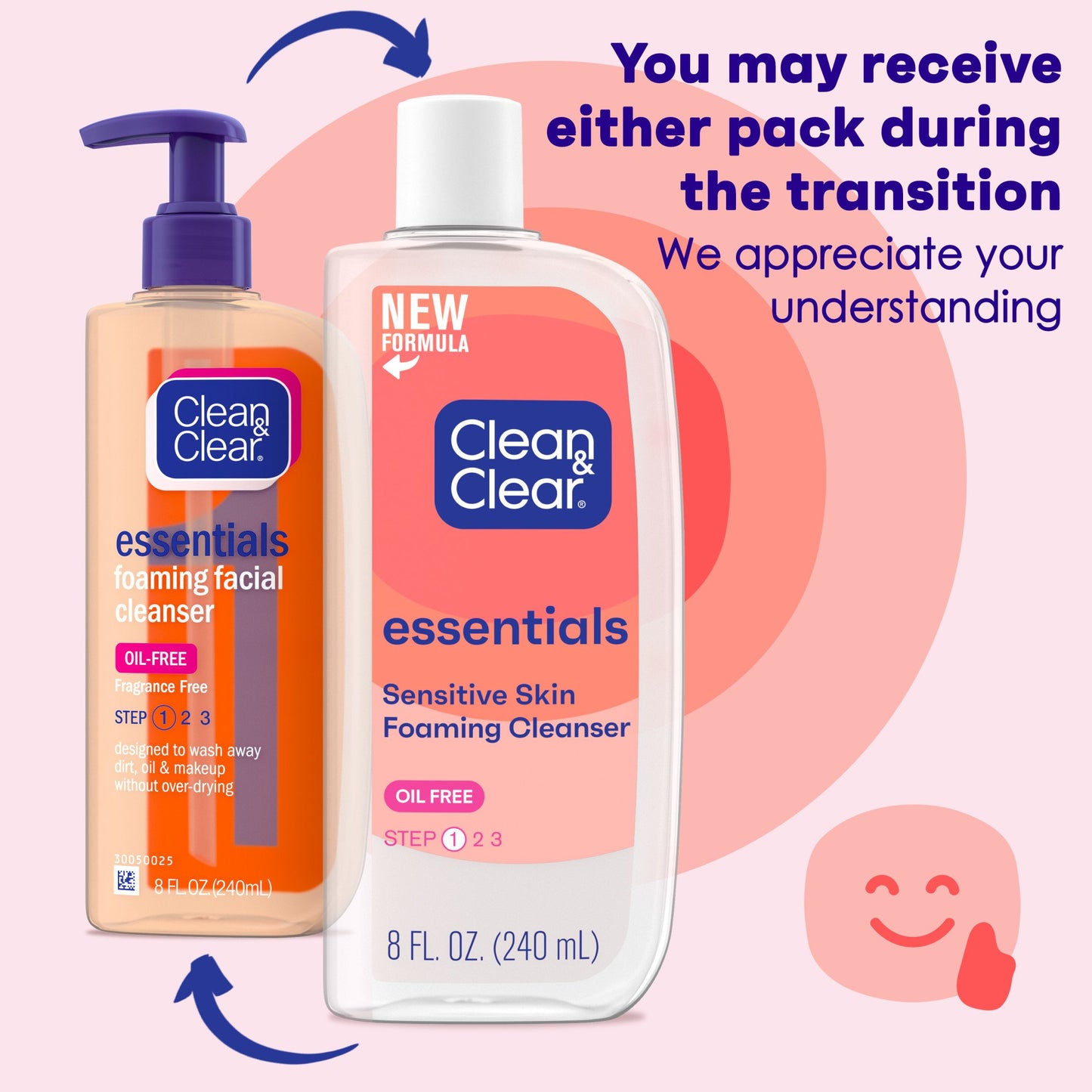 Clean & Clear Essentials Oil-Free Foaming Daily Facial Cleanser