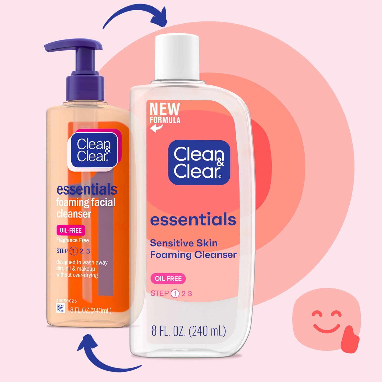 Clean & Clear Essentials Oil-Free Foaming Daily Facial Cleanser