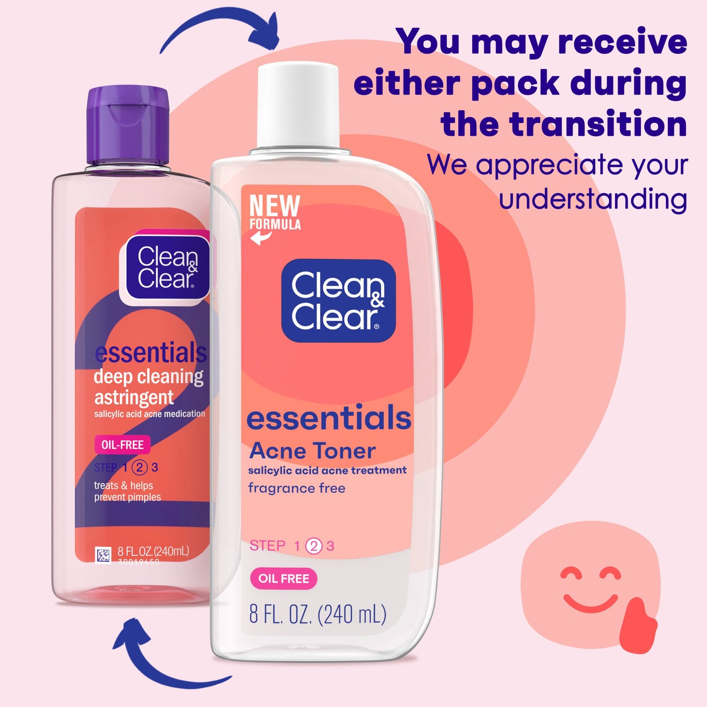 Clean & Clear Essentials Oil-Free Acne Toner, Salicylic Acid