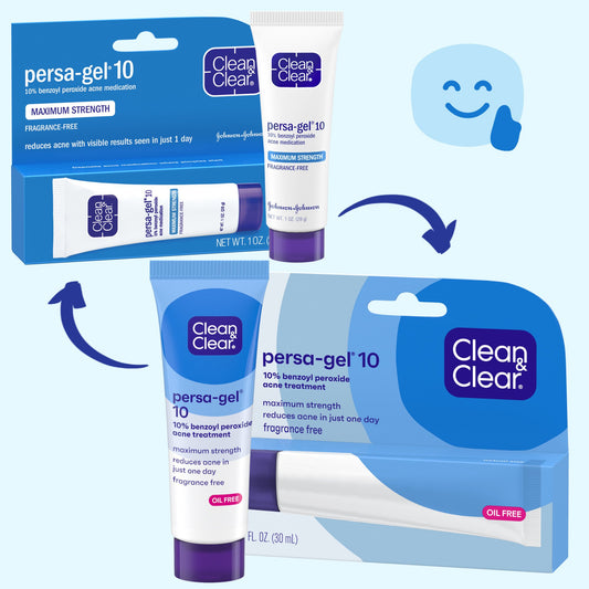 Clean & Clear Persa-Gel 10 Acne Medication, 10% Benzoyl Peroxide