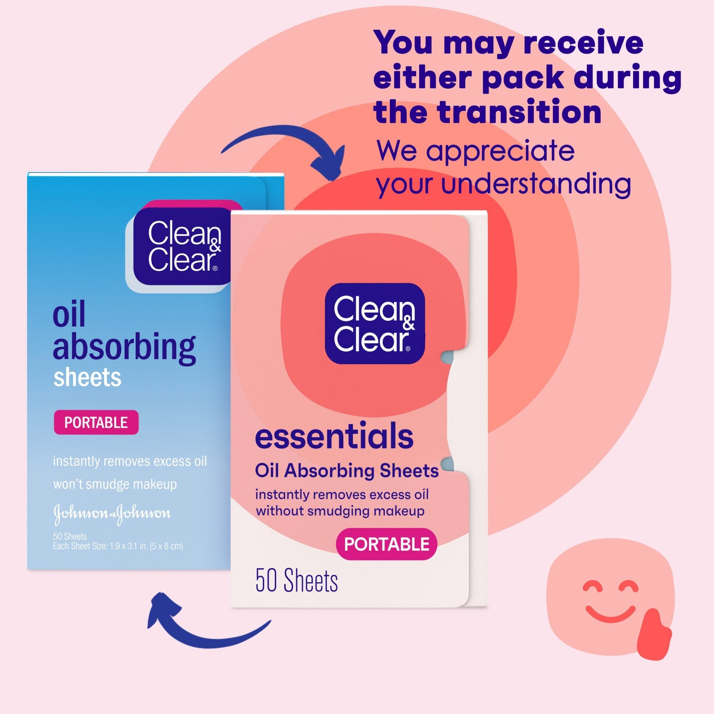 Clean & Clear Essentials Oil Absorbing Face Sheets for Oily Skin