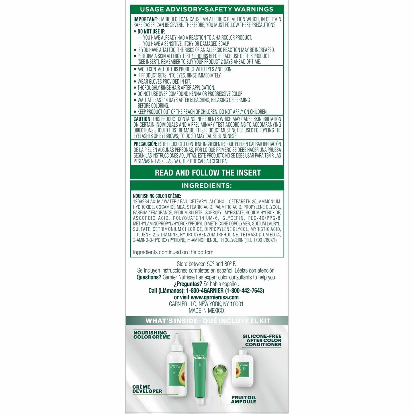 Garnier Nutrisse Nourishing Hair Color Creme - 80 Medium Natural Blonde (Butternut)