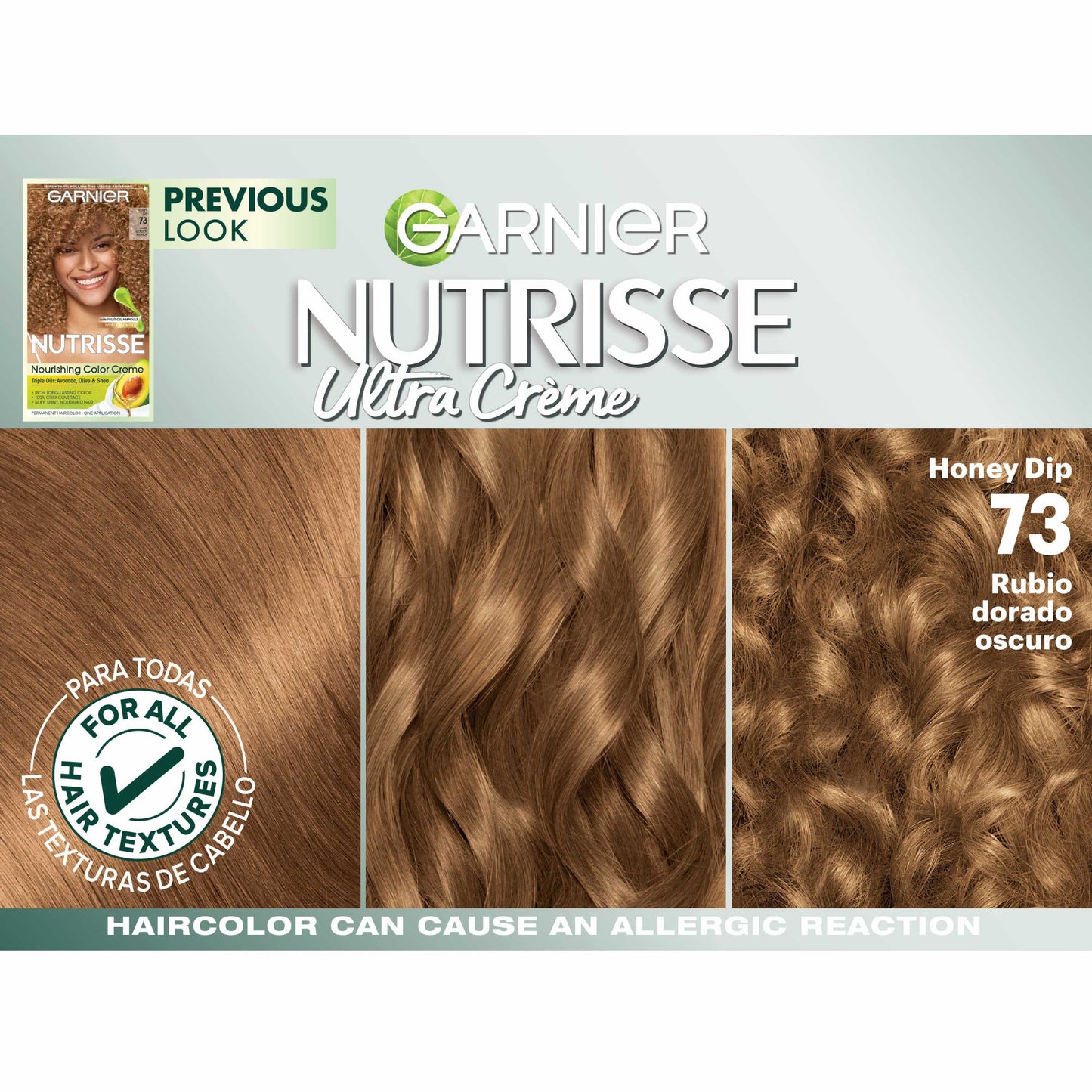 Garnier Nutrisse Nourishing Hair Color Creme - 73 Dark Golden Blonde (Honey Dip)