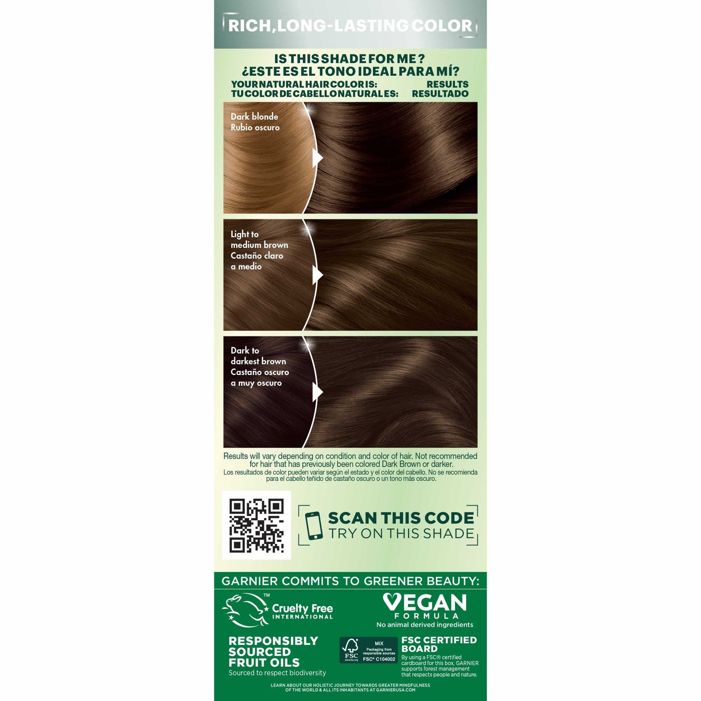 Garnier Nutrisse Nourishing Hair Color Creme - 50 Medium Natural Brown (Truffle)