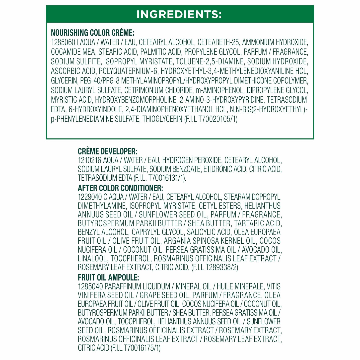 Garnier Nutrisse Nourishing Hair Color Creme - 40 Dark Brown (Dark Chocolate)